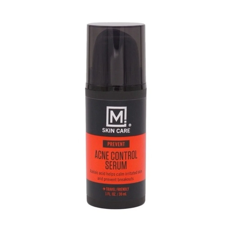 M. Skin Care Men's Duo Set: Prevent Acne Control & Replenish All Day Serums NEW
